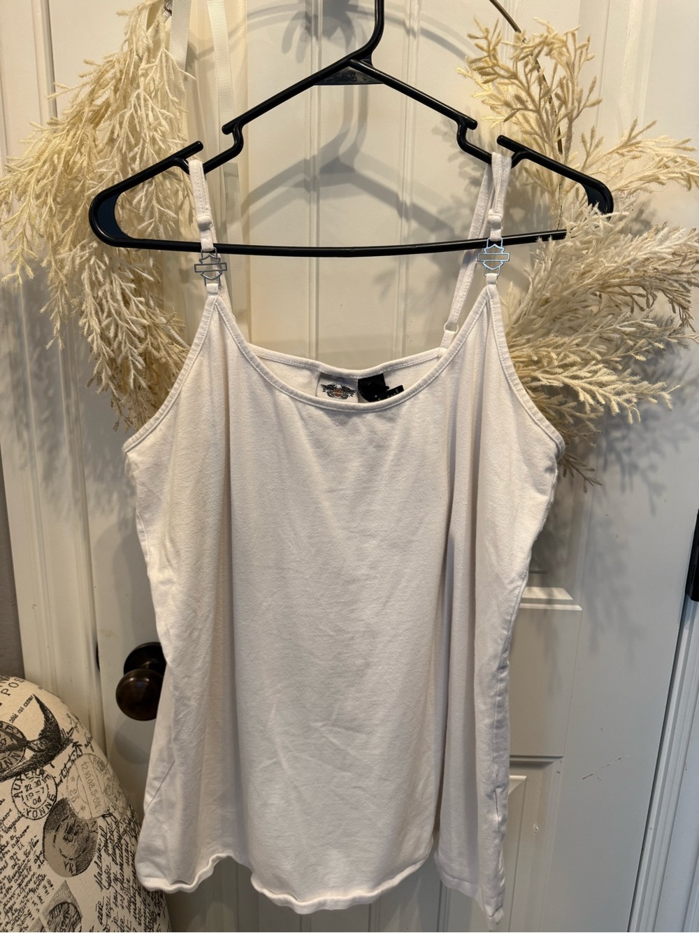 Harley-Davidson White Spaghetti Strap Camisole